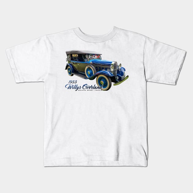 1933 Willys Overland Deluxe Sport Touring Kids T-Shirt by Gestalt Imagery